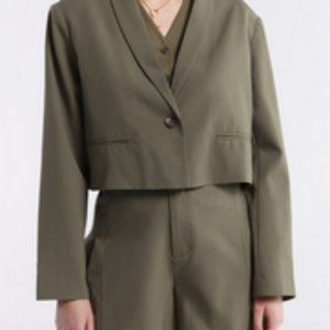 Lattelier Single-breasted blazer and shorts